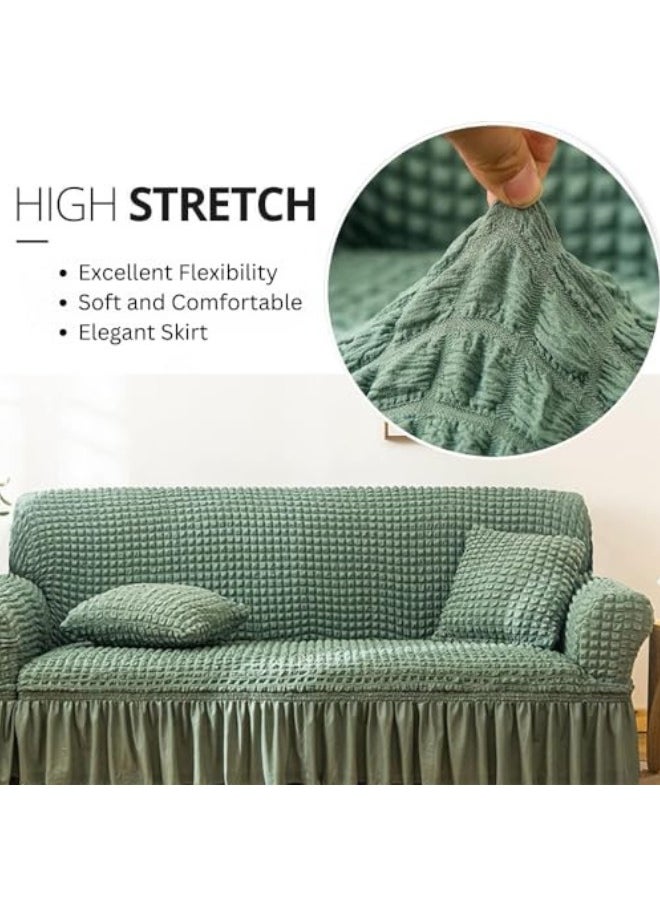 Sofa Slipcover One Piece Easy Fit Stretch Couch Cover with Skirt Durable Washable High Elastic Stretchable Universal Furniture Protector (Grass, 1 Seat) - pzsku/ZB81570B55C23C08B5BC7Z/45/_/1710866047/0e5b949a-2f13-4297-b258-4857963722af