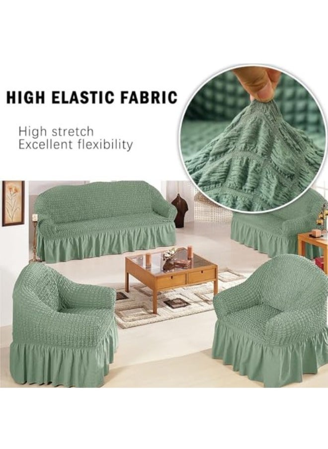 Sofa Slipcover One Piece Easy Fit Stretch Couch Cover with Skirt Durable Washable High Elastic Stretchable Universal Furniture Protector (Grass, 1 Seat) - pzsku/ZB81570B55C23C08B5BC7Z/45/_/1710866118/673036d4-5247-4640-9fed-8a556704375f