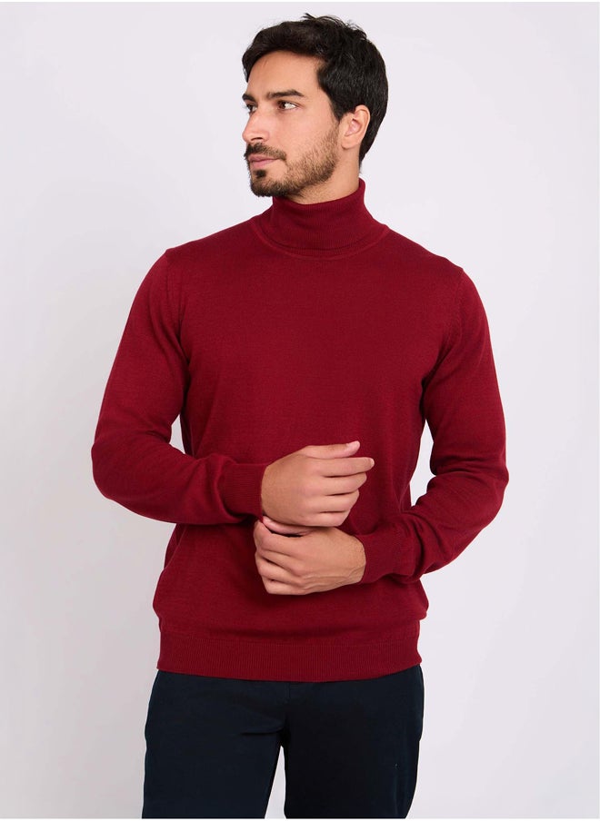 DALYDRESS Men Regular Fit Pullover - Red  - Image 2
