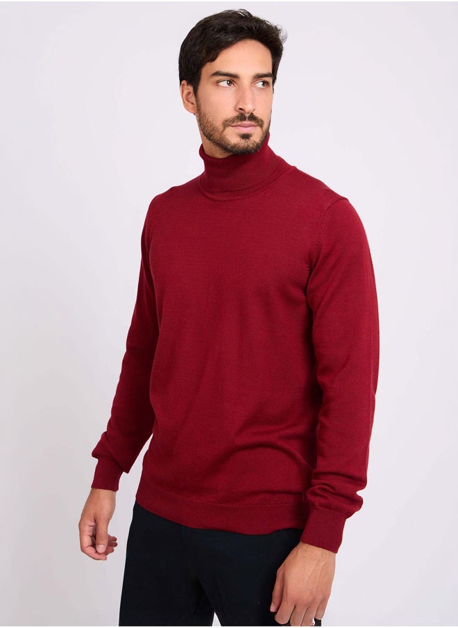 DALYDRESS Men Regular Fit Pullover - Red  - Image 3