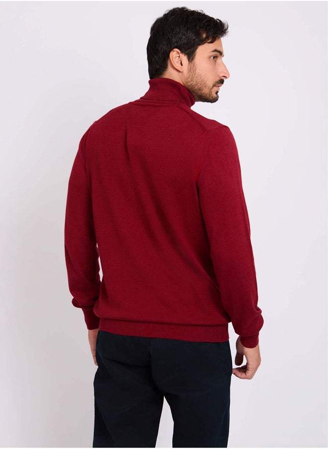 DALYDRESS Men Regular Fit Pullover - Red  - Image 4