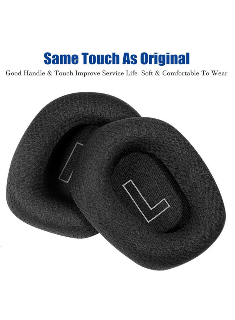 Replacement Memory Foam Ear Pads Headband Cushion for Logitech G733 Breathable Mesh Earmuffs, Comfortable Repair Parts (2 Earpads + 1 Headband) Black  - Image 4