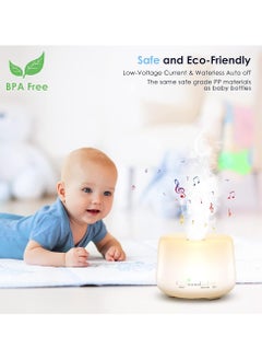 MissTiara Humidifier Aromatherapy Essential Oil Diffuser Bluetooth Speaker 5.0, 500ML Aromatherapy Essential Oil Diffuser for Large Room Bedroom Office Home 14 Color Night Light with Remote Control  - Image 3
