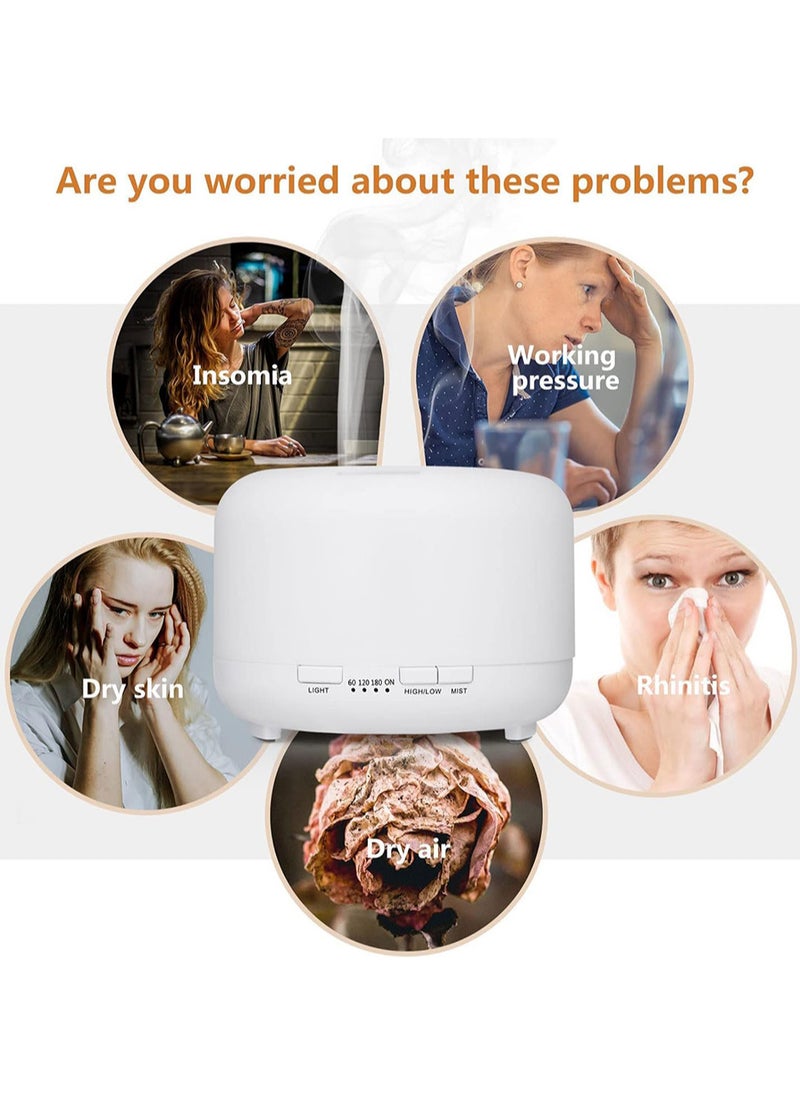 MissTiara - Humidifier Aromatherapy Essential Oil Diffuser Bluetooth Speaker 5.0, 500ML Aromatherapy Essential Oil Diffuser for Large Room Bedroom Office Home 14 Color Night Light with Remote Control - Image 1