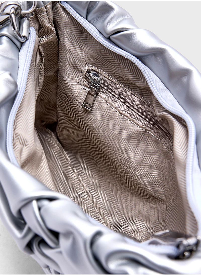 ELLA Smocking Detail Crossbody Bag