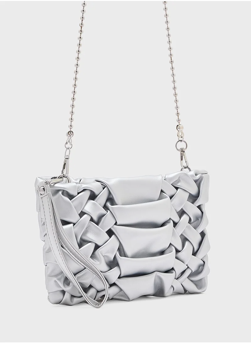 ELLA Smocking Detail Crossbody Bag