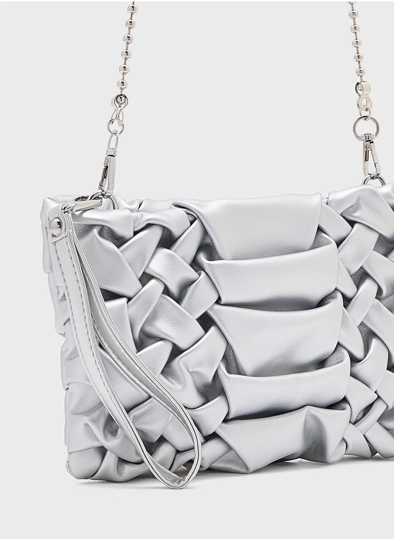 ELLA Smocking Detail Crossbody Bag