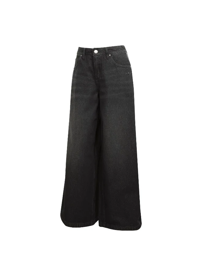 adidas Adidas DENIM WIDE PANT Black FASHION Trousers FOR WOMEN 40-34
