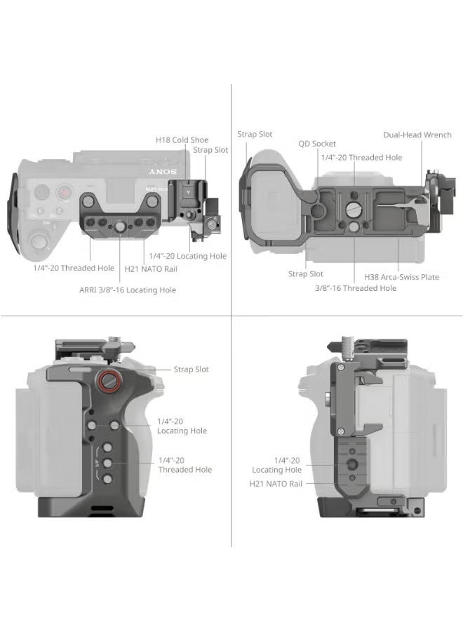 SMALLRIG HawkLock Quick Release Advanced Camera Cage Kit for Sony FX3 / FX30 - Image 3