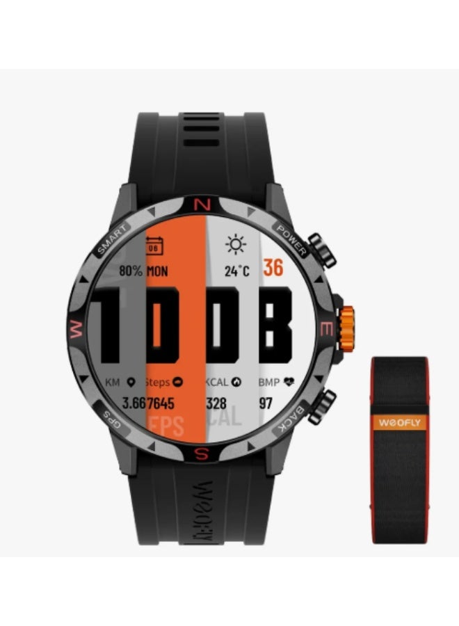 ساعة ذكية وي فلي كونكوير 2 سوداء - Image 1