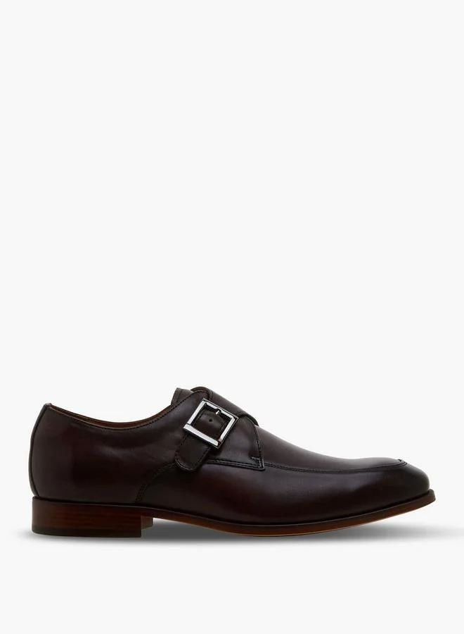 DUCHINI Men Leather Monk Shoes
