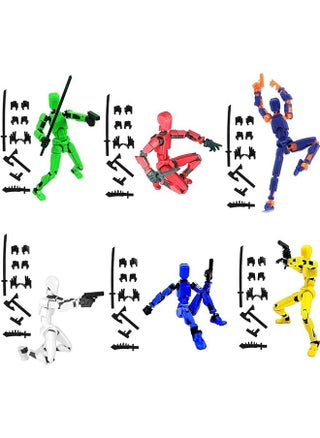 6 Sets T13 Action Figure, 3D Printed Titan 13 Multi-Jointed Movable Robot, Full Body Mechanical Doll Dummy Action Figures for Creative Gifts and Toy Collection (6 Colors)（Need to assemble by yourself） - pzsku/ZB815EDB109B8E3B2F4BDZ/45/1747297200/661c29c0-c61f-4c4c-bc59-971834767459