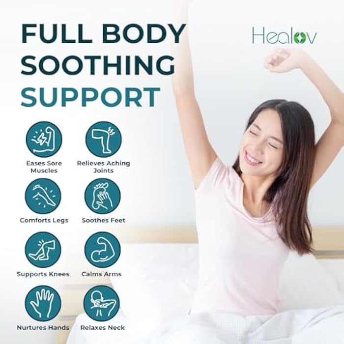 Healov Magnesium Lotion – Pure Soothing Cream for Relaxation, Better Sleep, Muscle Health, Leg & Joint Care – Topical Magnesium Lavender Butter for Sleep Aid – Non-Greasy, Safe, Easy to Use - Image 3