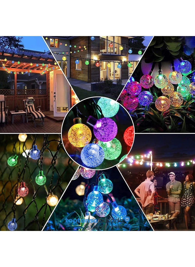 Technosmart 50 LED RGB Light 8 Modes Solar Crystal Ball Garden Lighting Decoration Solar Powered  - Image 4