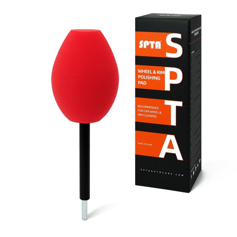 SPTA Wheel Rims Polisher SPTA Polishing Ball Polishing Cone Metal Wheel Polishing Tool Ball Buster Wheel and Rim Polisher System Attaches to Standard Household Drill - Image 2