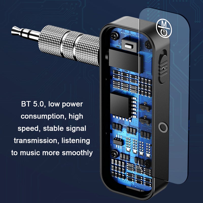 3.5mm AUX Vehicle BT Receiver 2-in-1 BT Transmitters BT 5.0 Audio Adapter For Computers TV Projector - Image 5