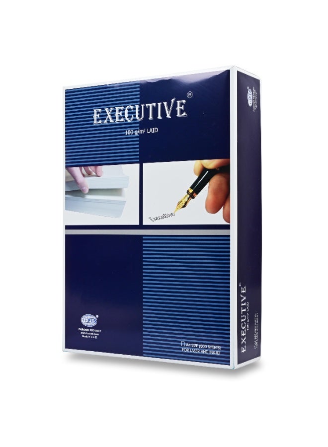 FIS Executive Laid Paper, A4 Size(210x297mm), 100 GSM Thickness, 500 Pieces Sheets Per Box, Bluish White Color, Best for Laser and Inkjet Printer-FSPALD100LBL - Image 5