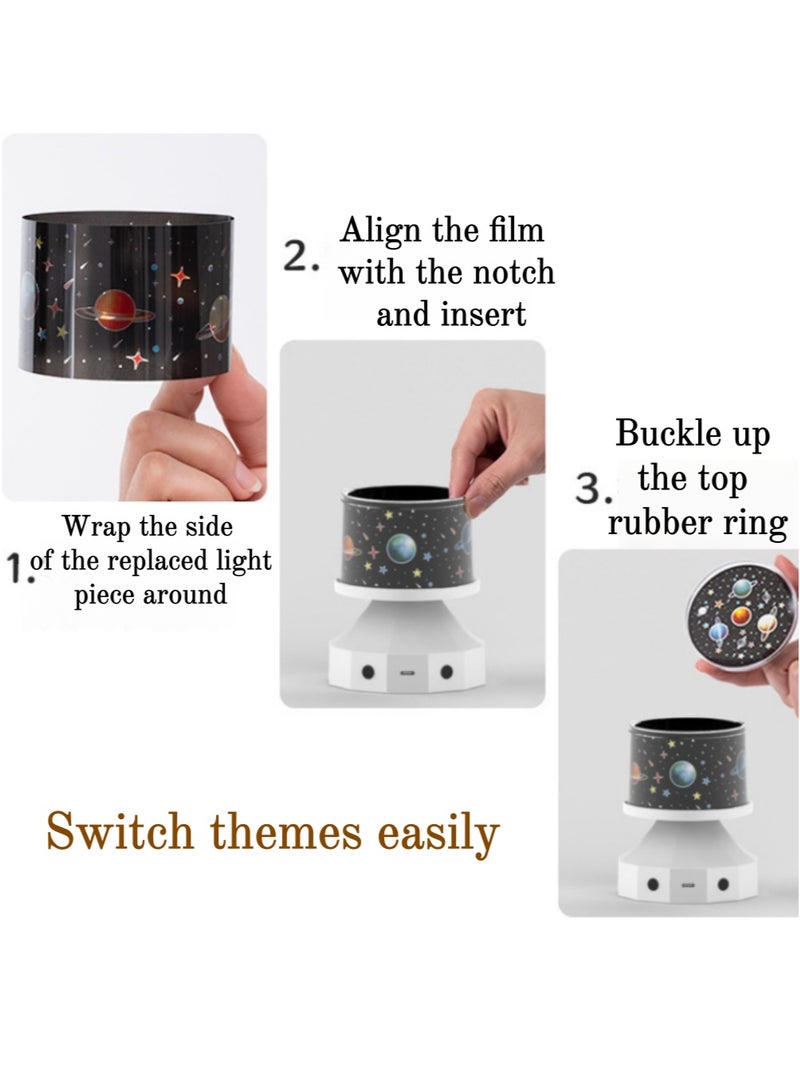 Beautiful Creative Starry Sky Lamp Projection Lamp Room Atmosphere Nightlight Bluetooth Speaker - Image 4