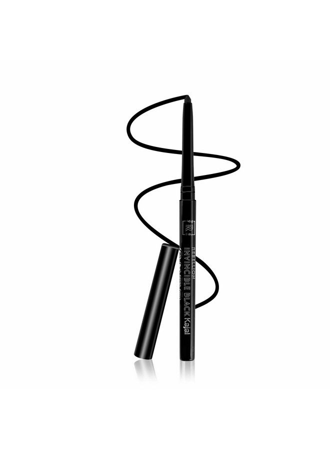 REBELLION Invincible Black Kajal ; 24H Long Lasting ; Water Proof ; Smudge Proof ; Retractable ; One Stroke Smooth Glide ; Fluid Gellike Texture ; Enriched With Rosehip Seed Oil ; Vegan - Image 2