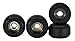 Teak Tuning CNC Polyurethane Fingerboard Bearing Wheels Black Set of 4 Wheels Durable Material with a Hard Durometer - Image 3