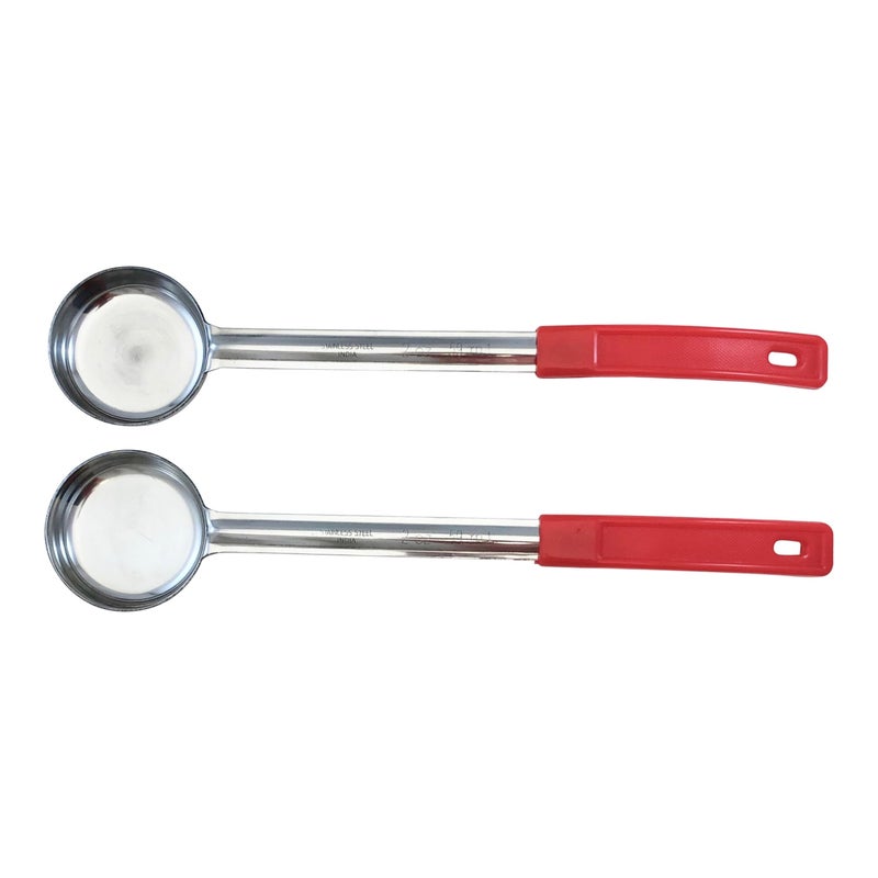 Habanerofire Habanerofire 2 Ounce Solid Stainless Steel Portion Control Ladle Spoon for Measuring and Serving Commercial Grade Serving Scoops Pack of 2 