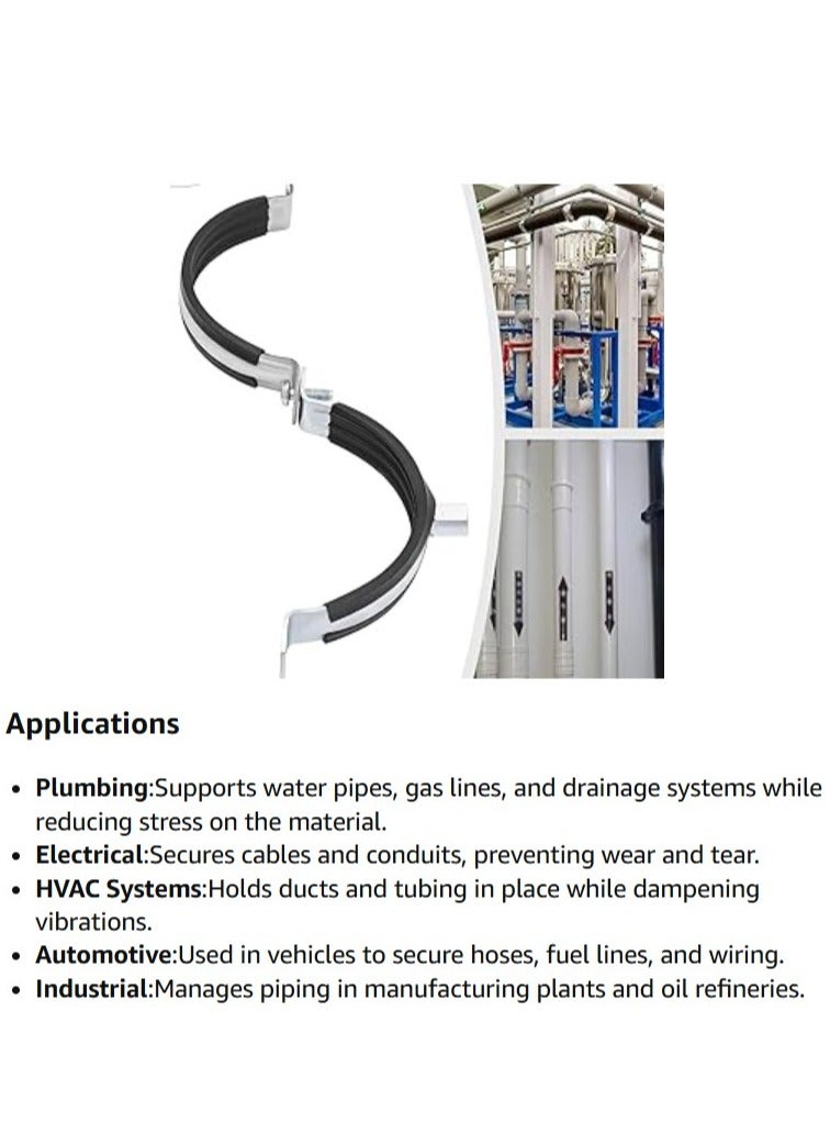 ABBASALI Rubber Hanging Clamp 1/2'' - Image 5