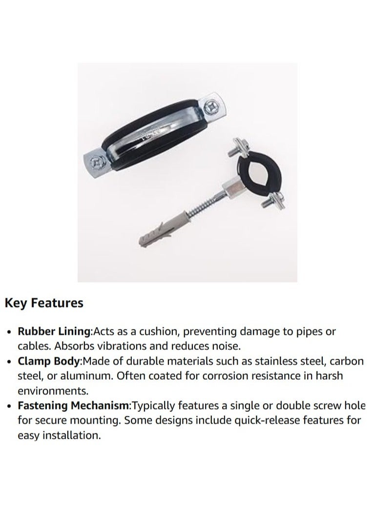 ABBASALI Rubber Hanging Clamp 1/2'' - Image 4