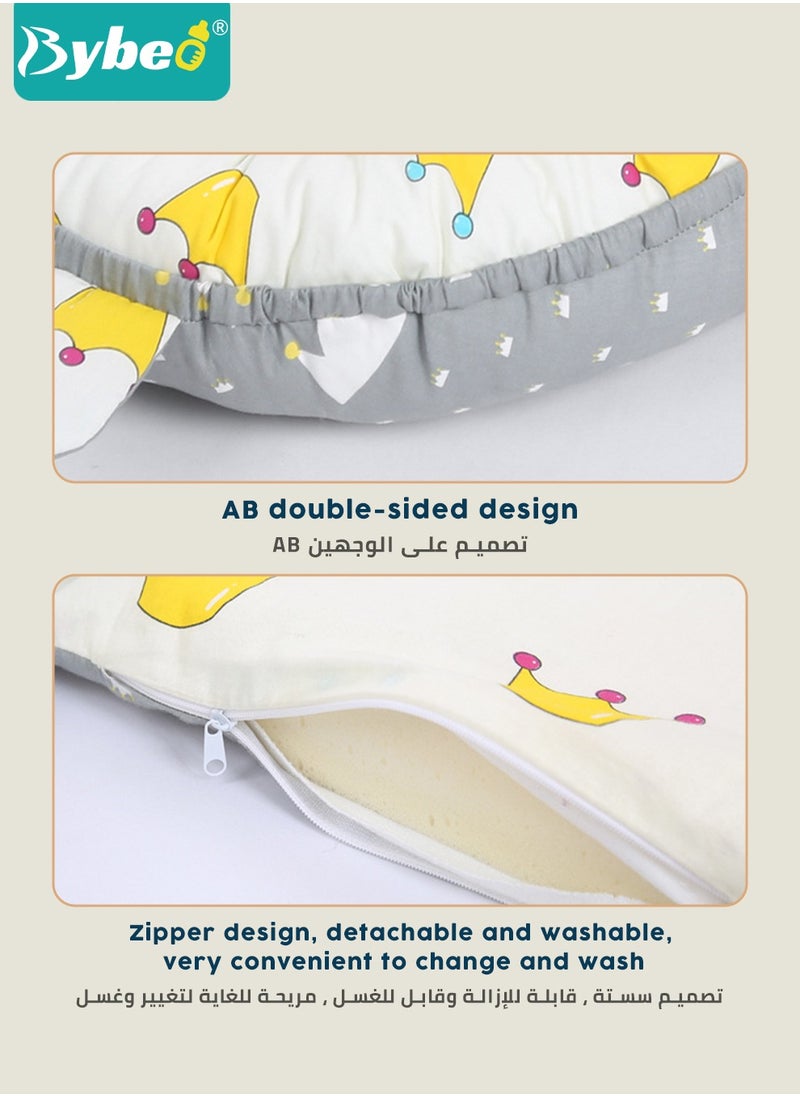 Bybeo - Portable Baby Nest Bed with Pillow Cushion Born Travel Bed for Outdoor Bed Babies Lounge Crib Drop Bassinet Nest Infant 0-24 Months - Image 1