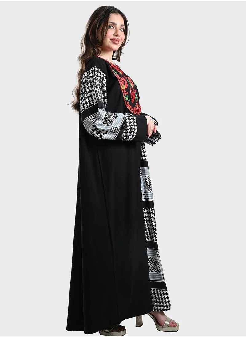 توب تاتو Printed Jalabiya