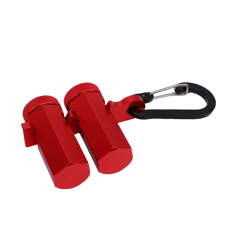 Tall Stair Gauges Framing Jig with Holder Hook Knobs Stringer Layout Tool Carpentry Squares Circular Saw Rafter Clamps Stops Red - Image 5
