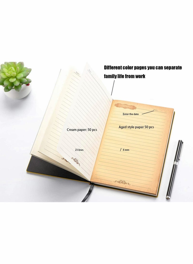 Handmade A5 Lined Hardback Travel Diary with 3D Sunflower Design 200 Pages Embossed Leather Journal Perfect Gift for Women and Kids - Image 3