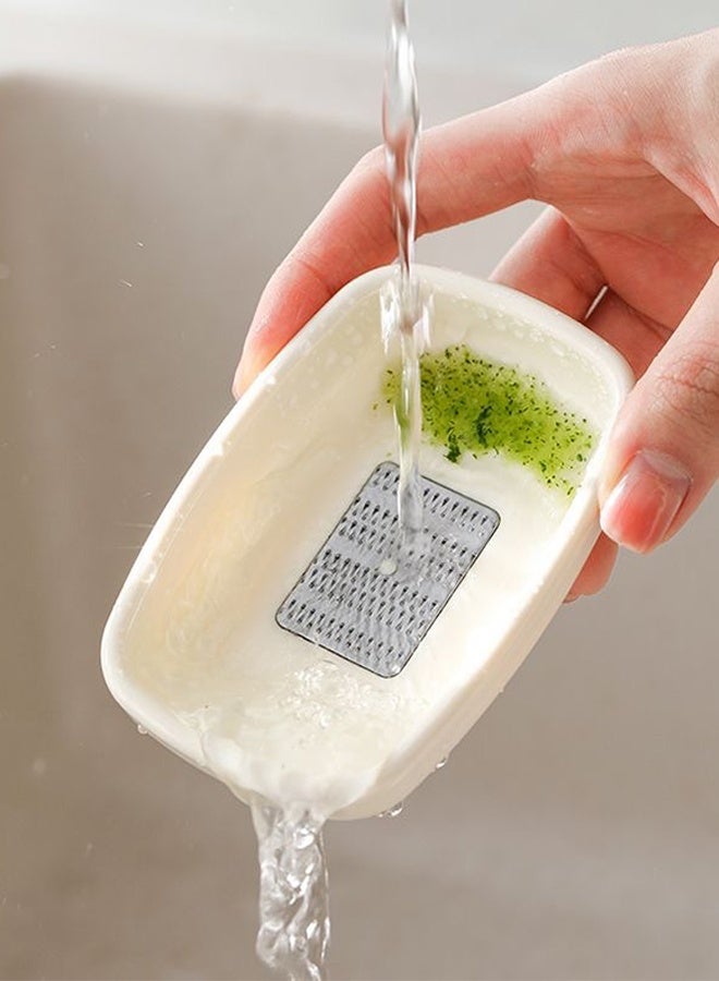 Sweet Life Cheese Grater Lemon Zester Vegetable Grater Ginger Grater Cheese Shredder Stainless Steel Grater Parmesan Cheese Lemon, Garlic, Nutmeg, Chocolate, Fruits, Vegetables (White) - Image 5