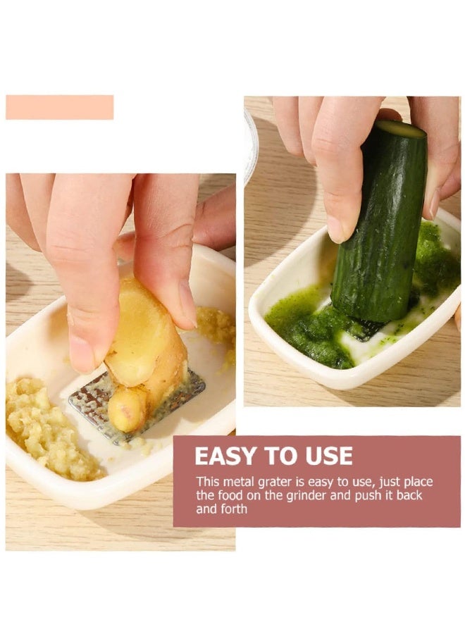 Sweet Life Cheese Grater Lemon Zester Vegetable Grater Ginger Grater Cheese Shredder Stainless Steel Grater Parmesan Cheese Lemon, Garlic, Nutmeg, Chocolate, Fruits, Vegetables (White) - Image 3