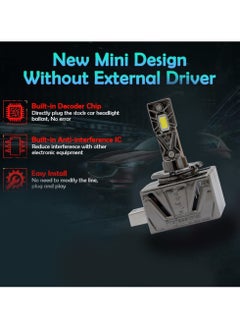 Toby's Toby's New Launched F1 MAX D1 HID to LED Headlight Bulb With 70Watts/Pair and 7000lm  - Image 3