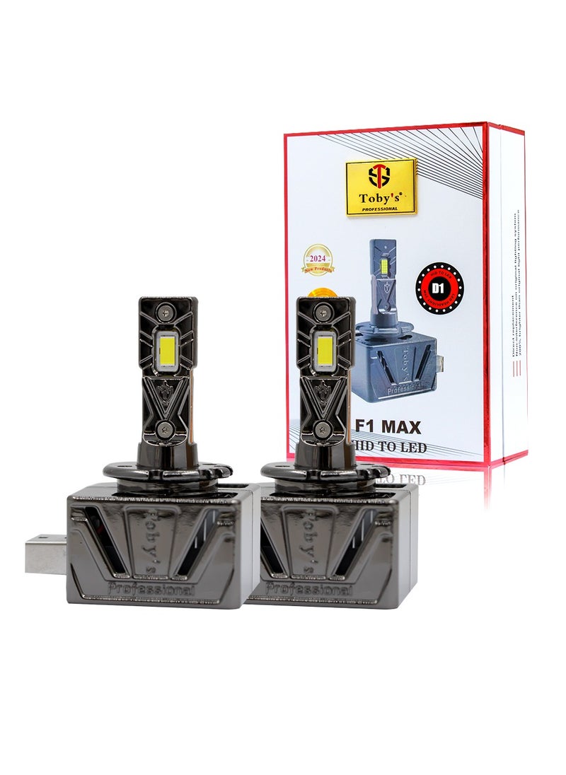 Toby's - Toby's New Launched F1 MAX D1 HID to LED Headlight Bulb With 70Watts/Pair and 7000lm - Image 1