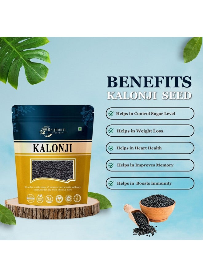 BrijBooti بريجبوتي بذور الكالونجي 100 جرام - بذور الكمون الأسود لنمو الشعر - بذور النيجلا - كارون جيراجام - كاروبو جيريج | معتمد من FSSAI و GMP و ISO - Image 2