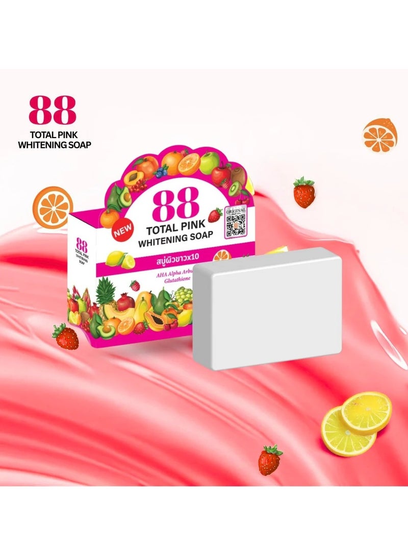 88 Total White 88 Total Pink Brightening  Soap - 80g - Image 2