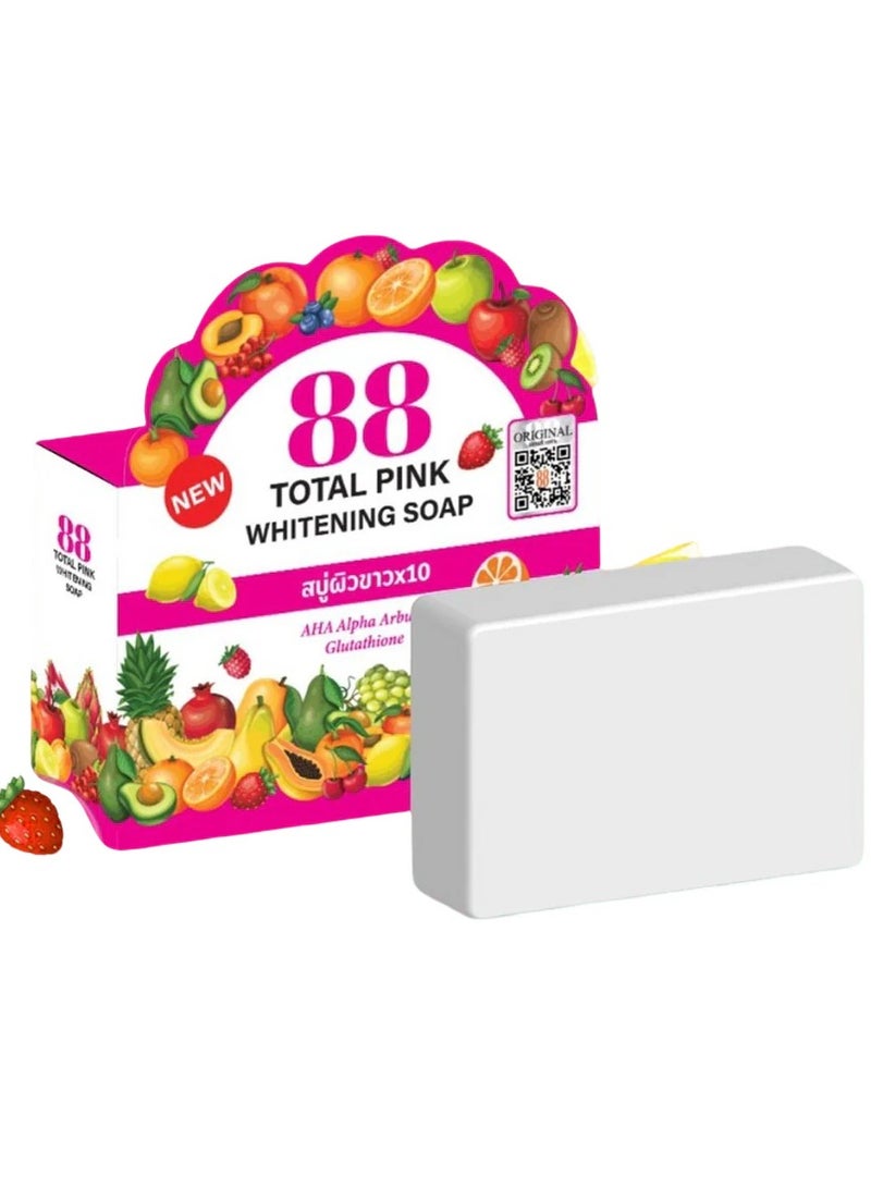 88 Total White 88 Total Pink Brightening  Soap - 80g - Image 1