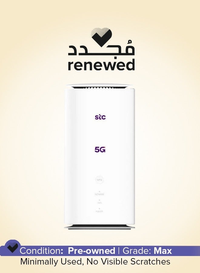 STC Renewed – Ultra 5G Router – Wi‑Fi 6 AX6000 – Up to 6000 Mbps / 2.5 Gigabit Ethernet Port – Supports Only STC Network / MC888A Ultra / White white - Image 1