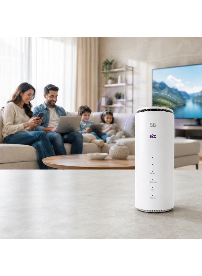 STC Renewed – Ultra 5G Router – Wi‑Fi 6 AX6000 – Up to 6000 Mbps / 2.5 Gigabit Ethernet Port – Supports Only STC Network / MC888A Ultra / White white - Image 4