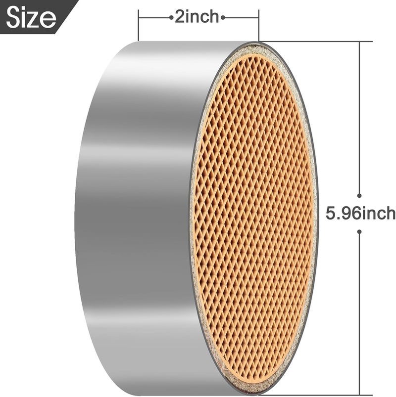 CLLOMAGY Hearth Wood Stove Catalytic Combustor Replacement for Dutchwest 2460 2461 2462 Englander Dovre,6"x2" Ceramic Wood Stove Catalytic Converter for Longer Burn Time Save 1/3 Firewood Activate Higher Temp - Image 3