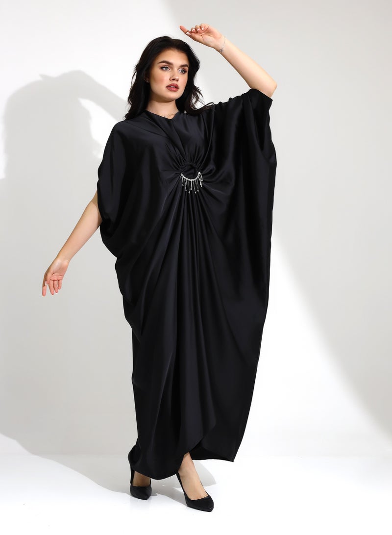 فستان  أنيق برقبة دائرية و عالي الجودة - Image 2