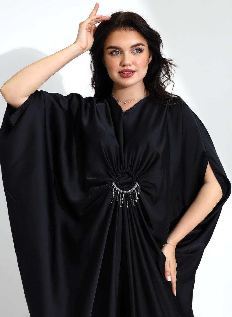 فستان  أنيق برقبة دائرية و عالي الجودة - Image 1
