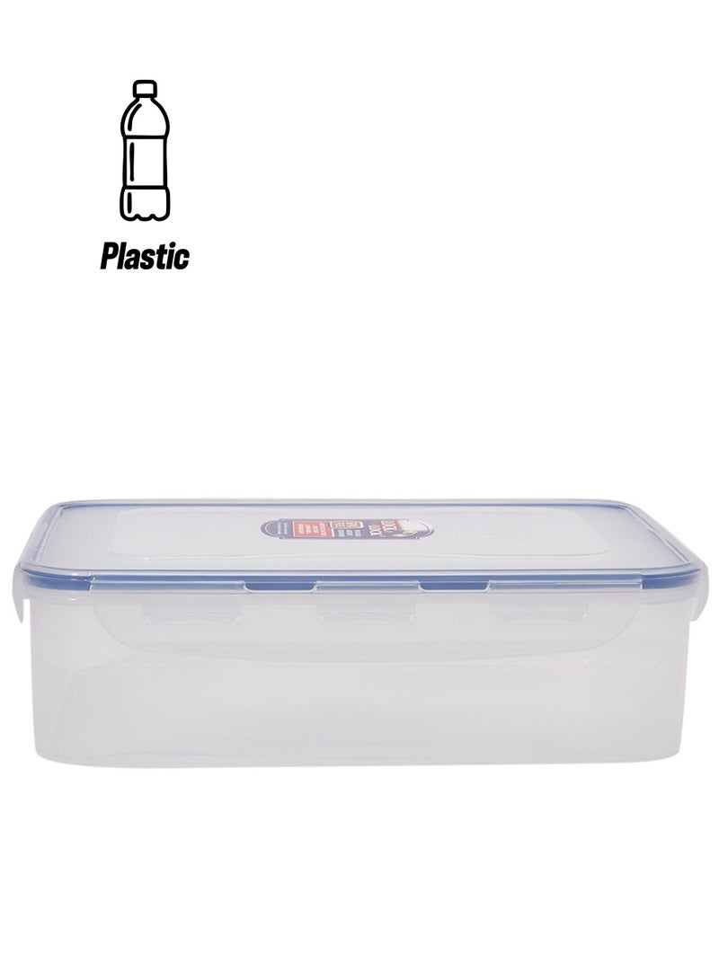 NIBEMINENT Rectangular Food Container Clear/Blue 3.9L  - Image 1