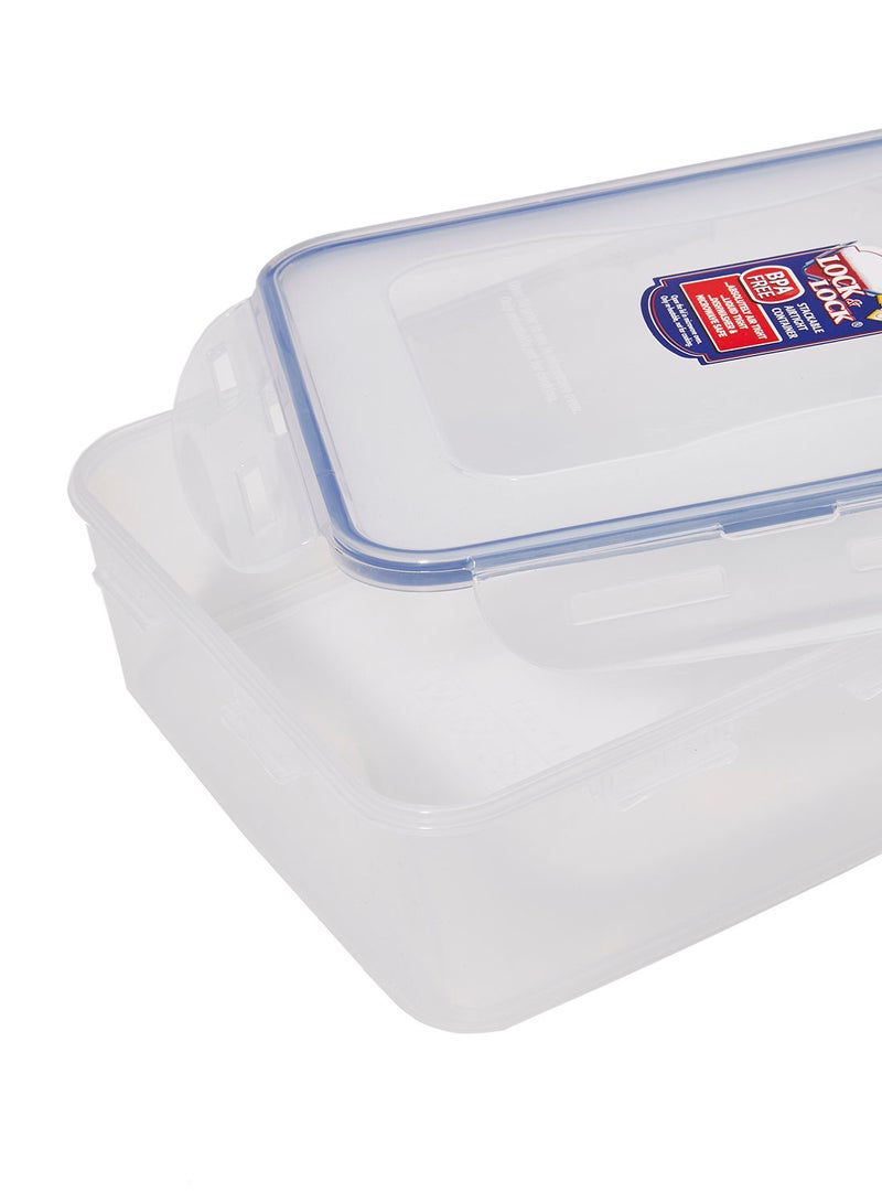 NIBEMINENT Rectangular Food Container Clear/Blue 3.9L  - Image 3