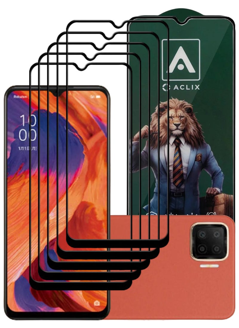 ACLIX 5 Pieces Antistatic ESD Dustproof Premium Quality High Definition Tempered Glass Screen Protector Designed For Oppo A73 - Image 1
