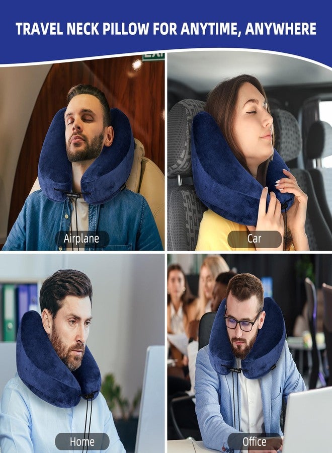 Rewondah Inflatable Travel Pillow, H-Shape Inflatable Neck Pillow for Traveling on Plane, Washable Cover Travel Pillow Airplane Pillow for Neck Support, Blow up Neck Pillows for Air Travel - Image 4