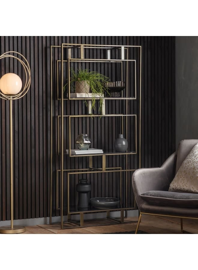 Mobellya Virex Gold Display Unit Gold Metal - Image 1