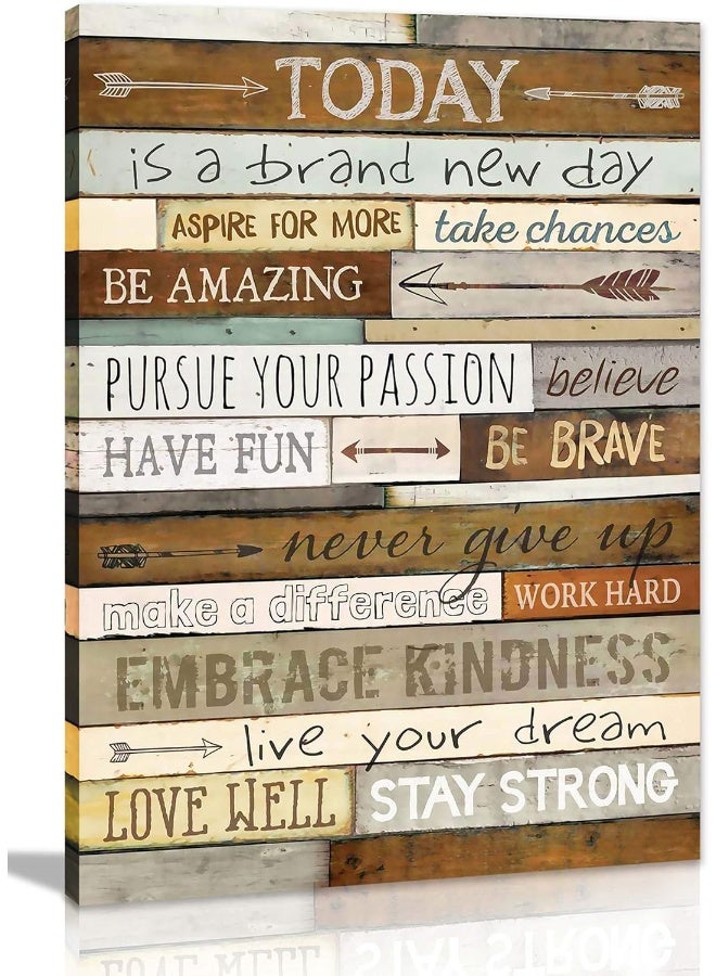 CGXART Inspirational Wall Art for Office Large Wall art Quotes Theme Wall Decor for Women Motivational Canvas Prints Framed Modern Office Decor Canvas Wall Art Size 24x36 - Image 1