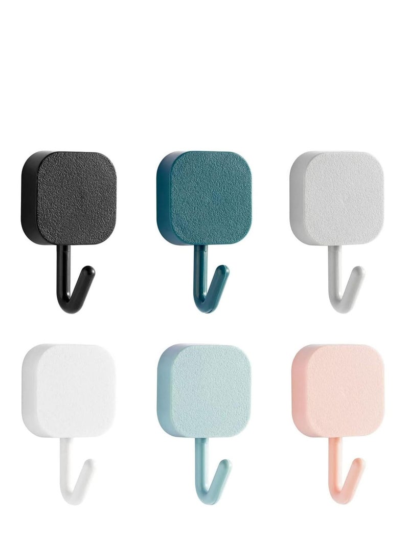 18 Pieces Each Pack Heavy Duty Adhesive Wall Hooks Waterproof and Oil Proof Ideal for Kitchen Closet Cabinet Toilet Door Tile - Image 1